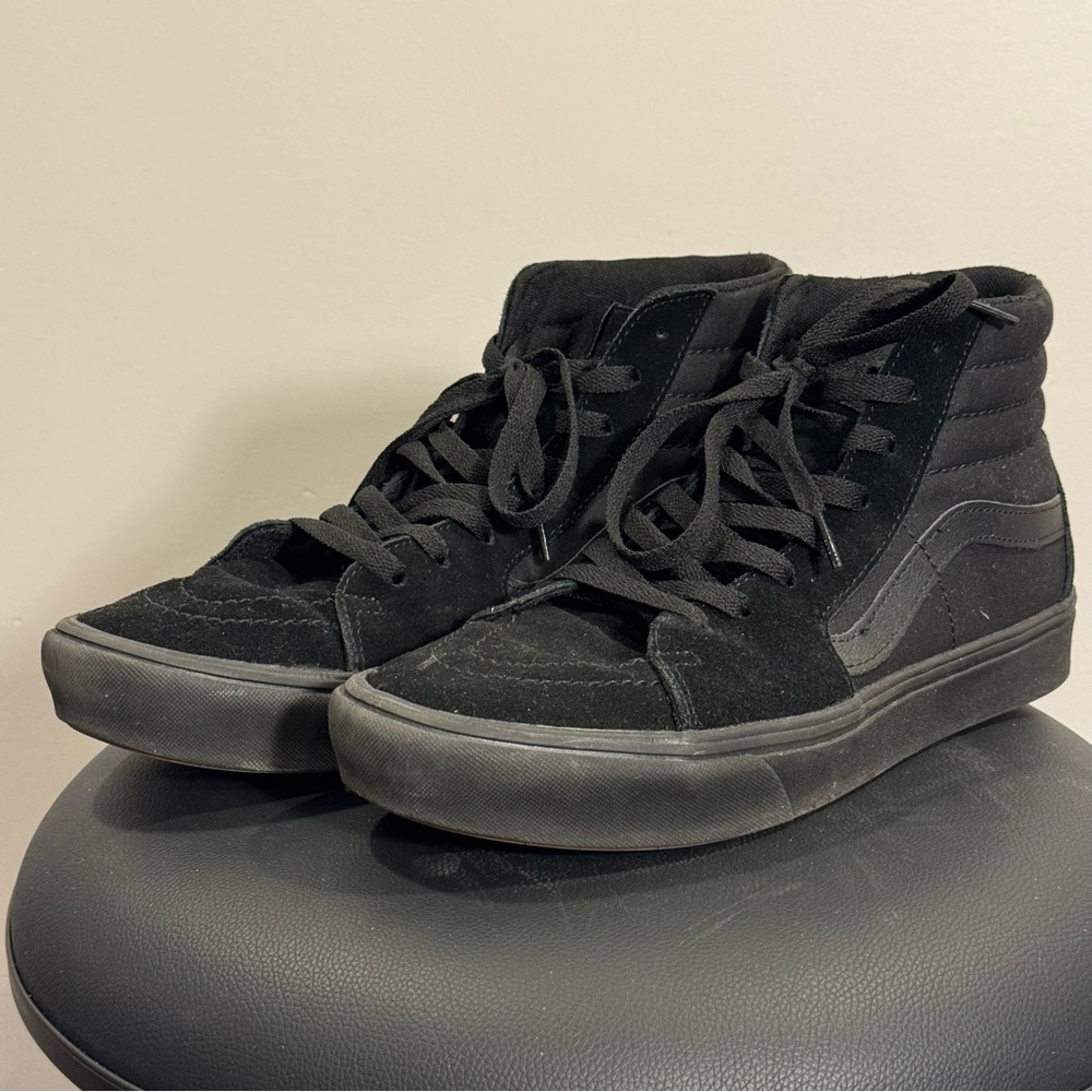 Size 11 All Black Vans High Tops with Cush soles